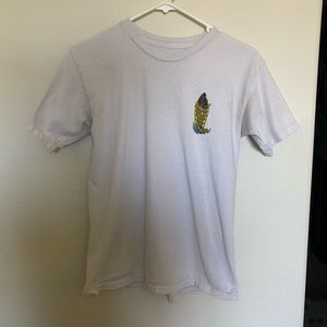 White Mens Small City Fog T-Shirt